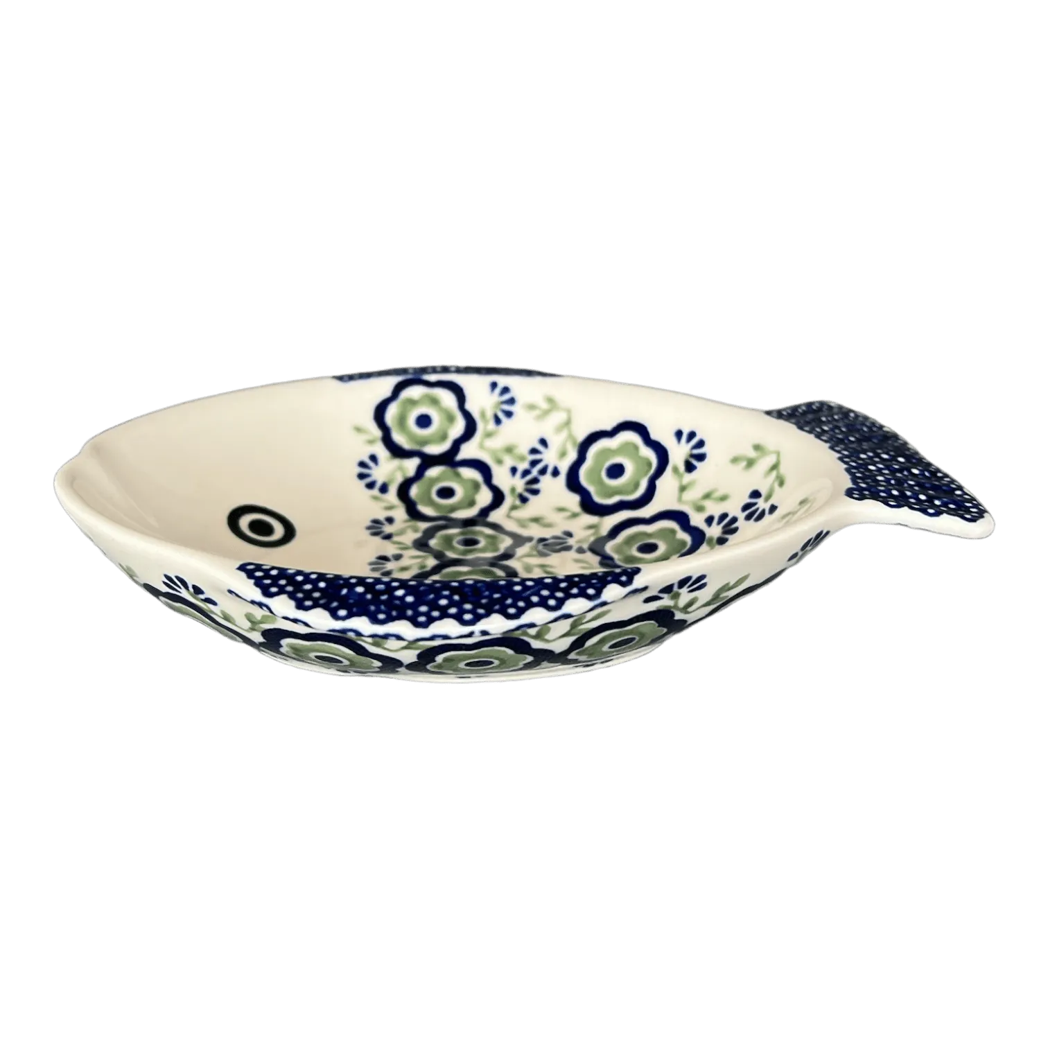 Platter, Fish-Shaped, Small in "Green Tea Garden" by Manufaktura | S014T-14
