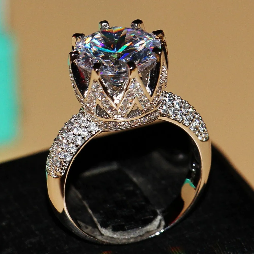 Princess White Topaz Ring