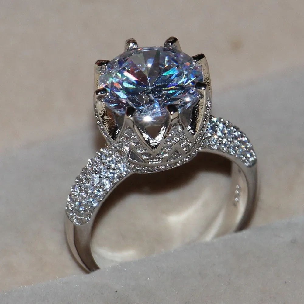 Princess White Topaz Ring
