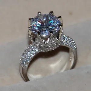 Princess White Topaz Ring