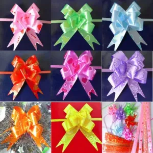 Pull Flower Ribbon For Gift Wrap & Decoration Multicolor - 50Pcs