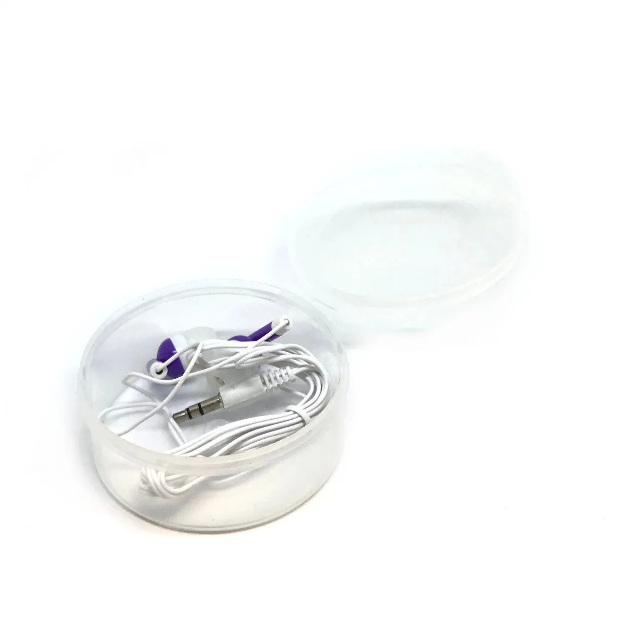 Purple Stereo Earbud Headphones