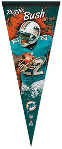 Reggie Bush "Signature Series" Premium NFL Felt Collector's Pennant (2012) - Wincraft