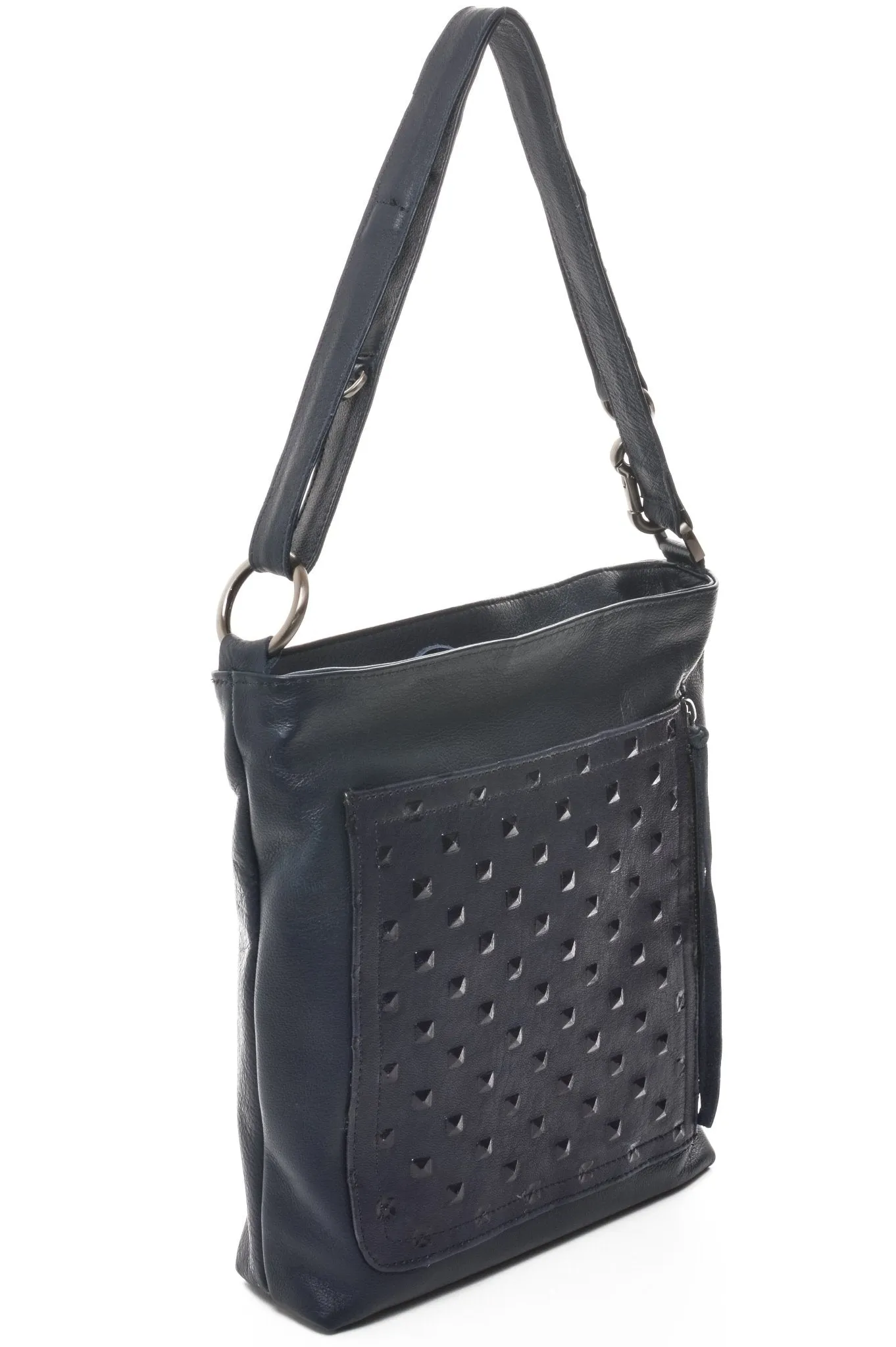 RILEY Navy Studded