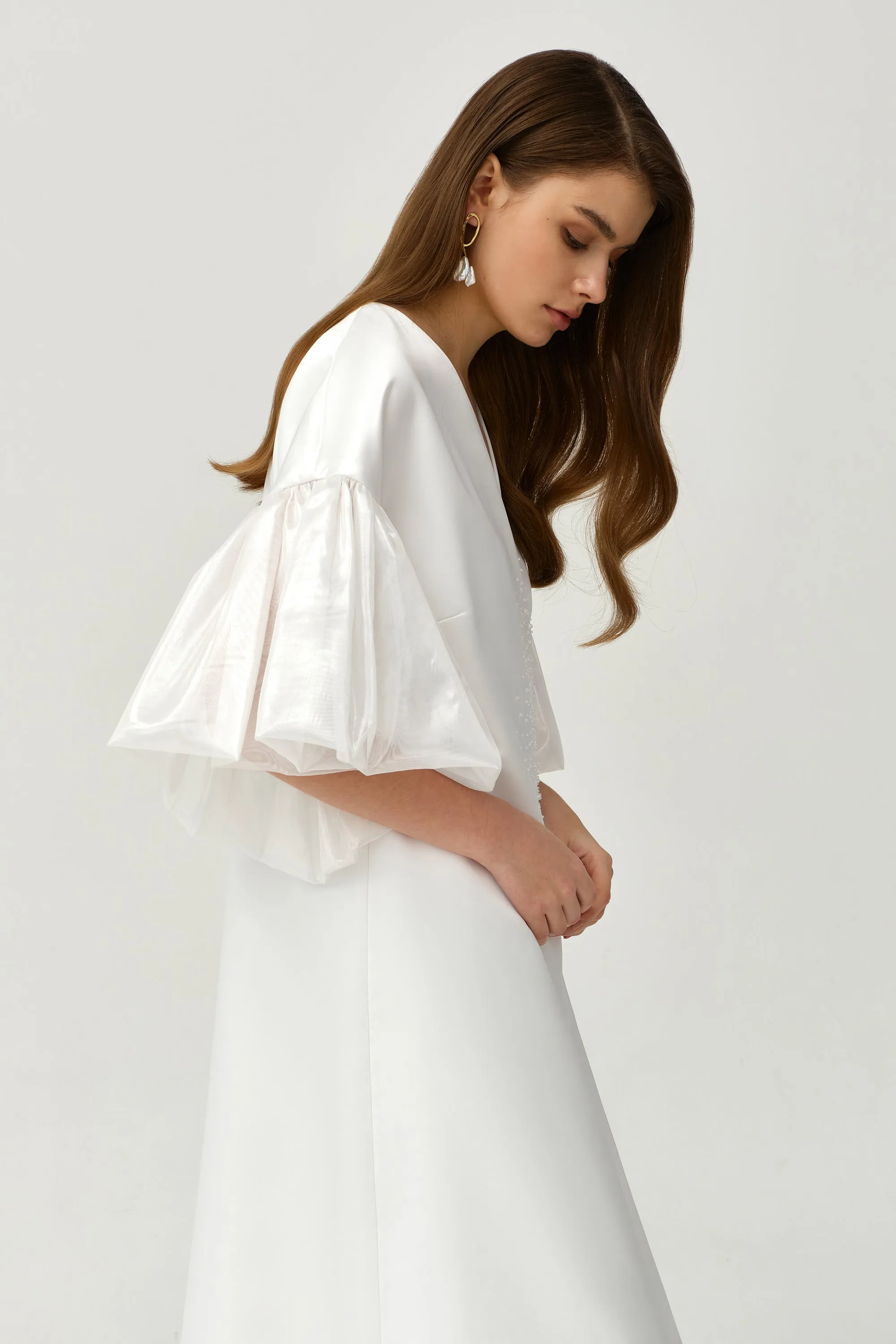 Royal Taffeta With Organza Fancy Kaftan - NW-OW.NO1