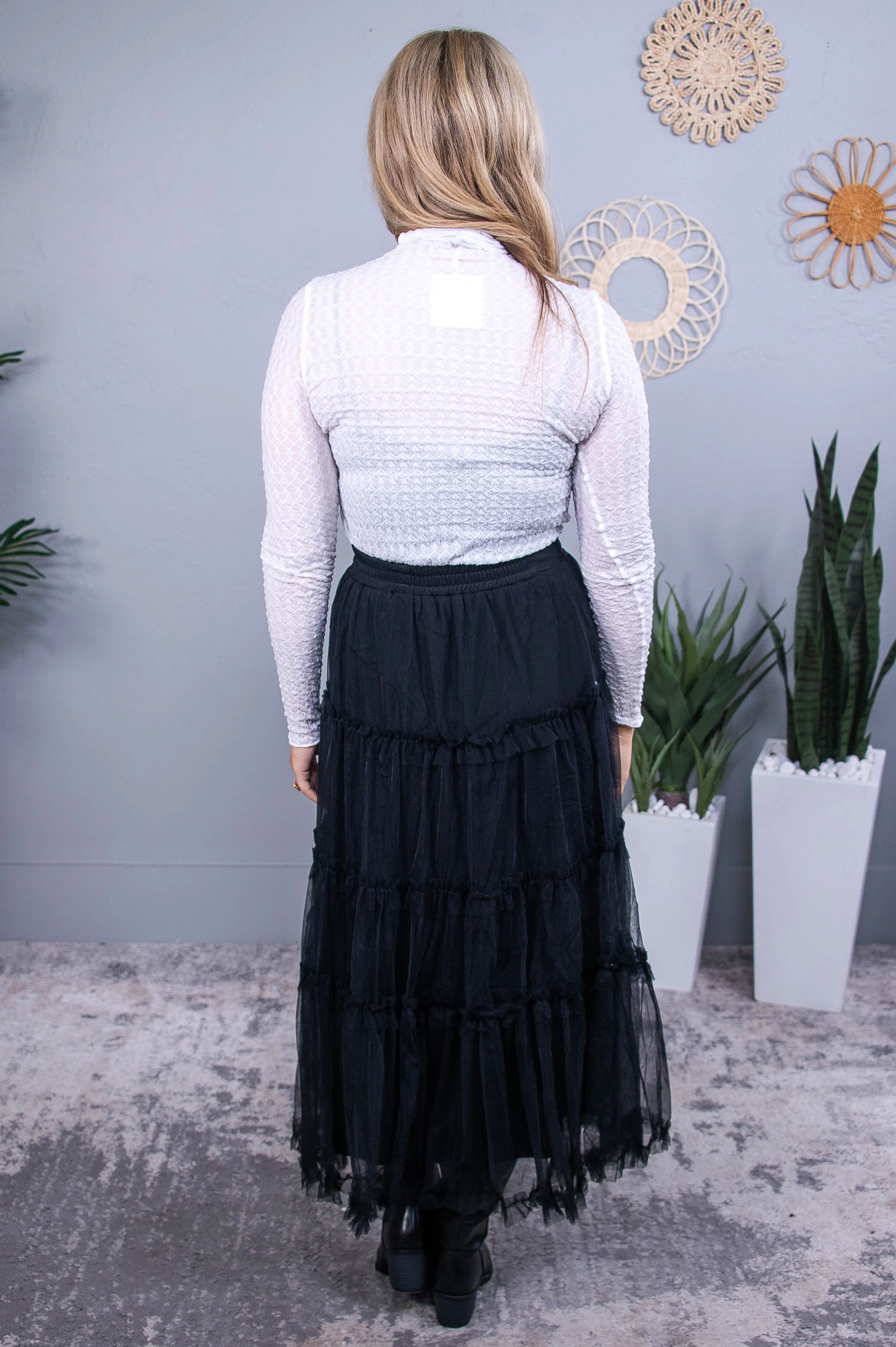 She's Glamorous White Sheer Top - T10552WH