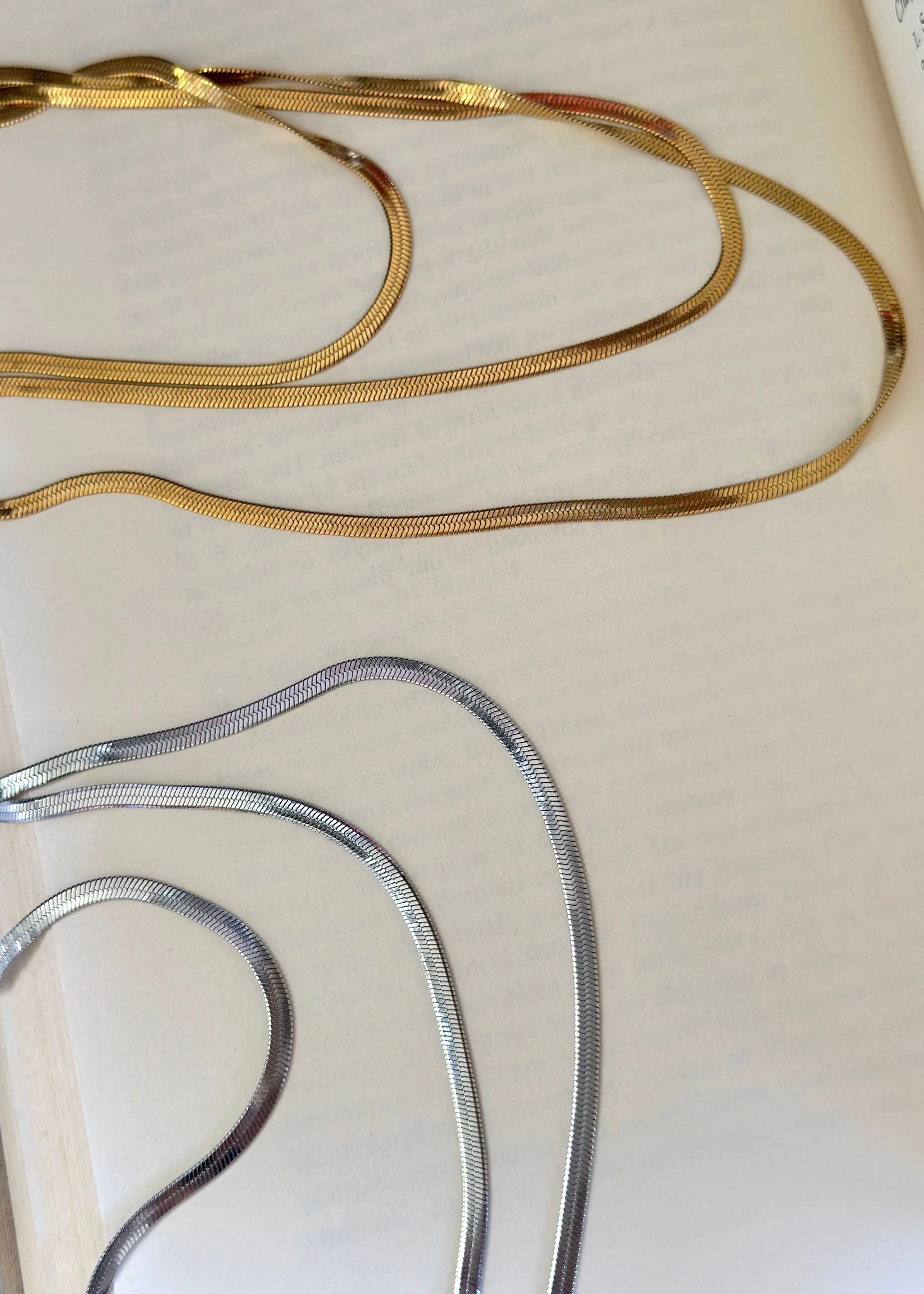 Sienna 3 Layered Snake Necklace
