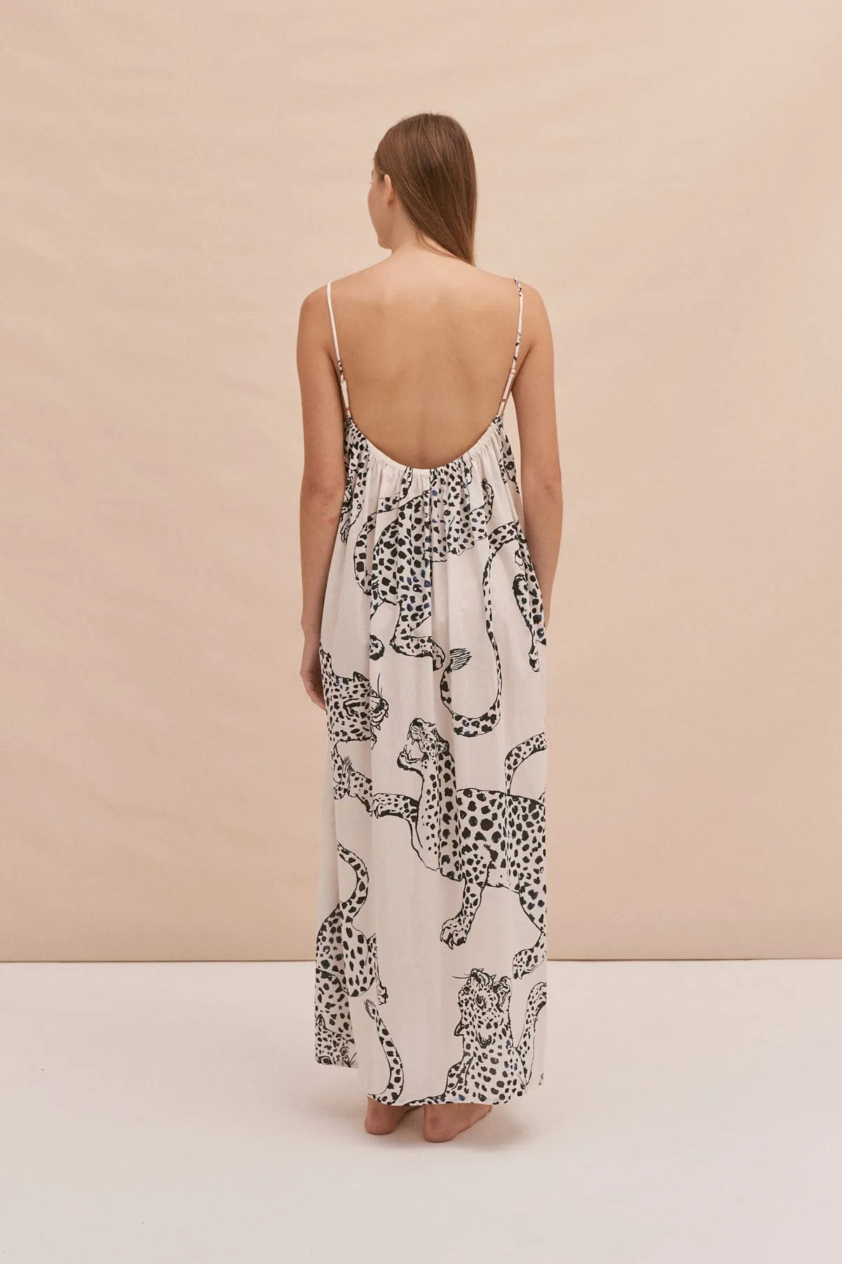 Square Nightie The Jag Print Cream