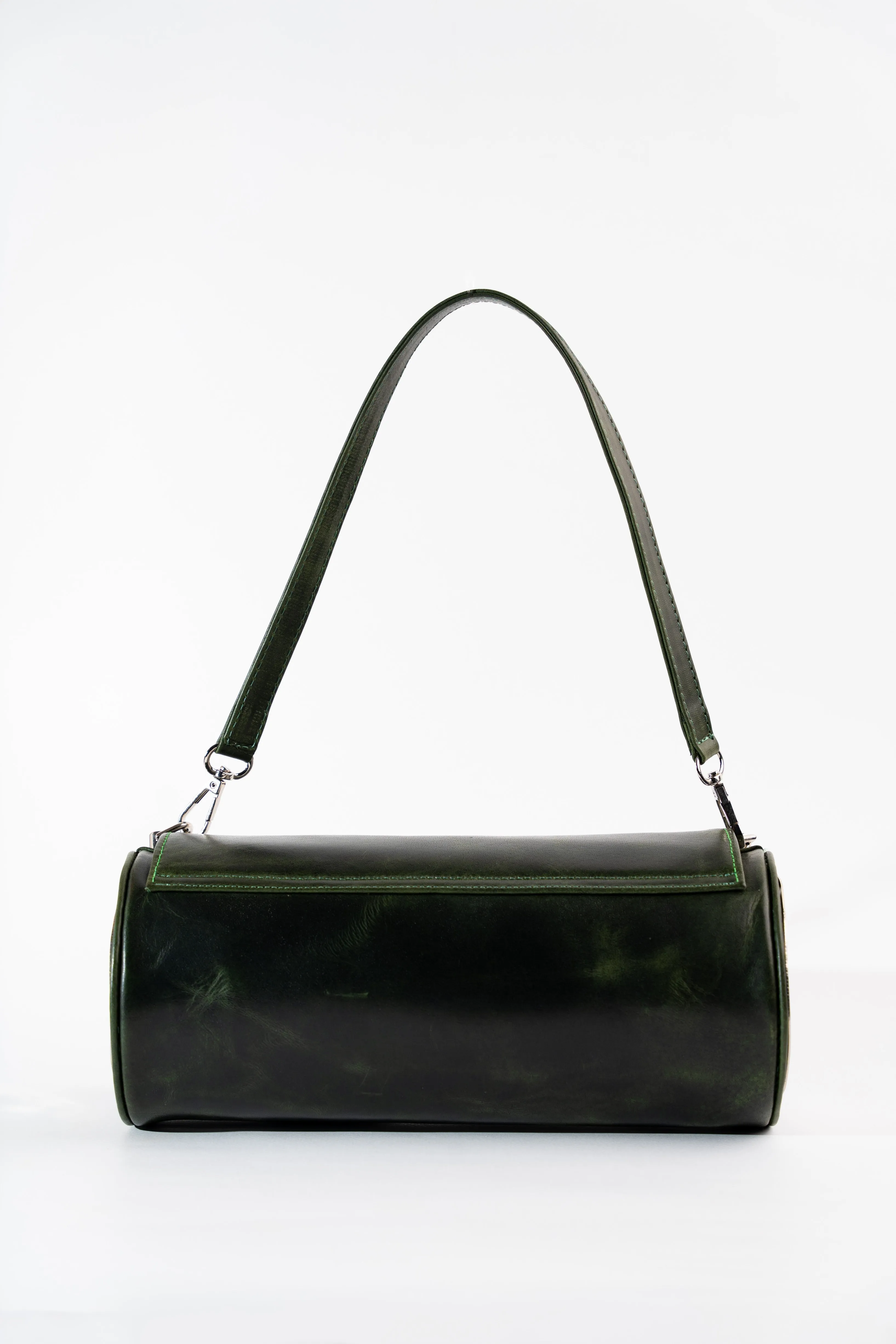 Swirl bag in Dark Green