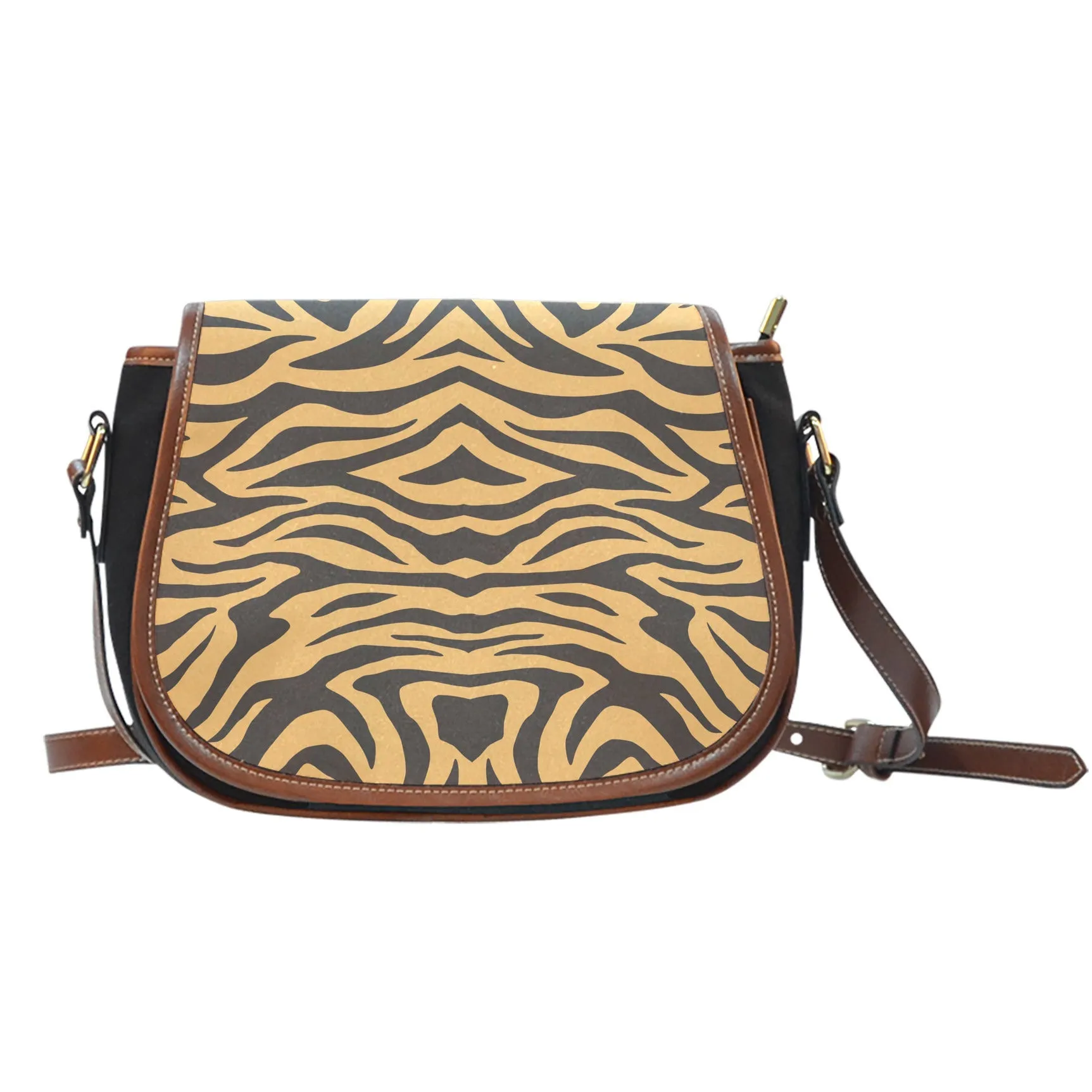 Tiger Print Saddle Bag