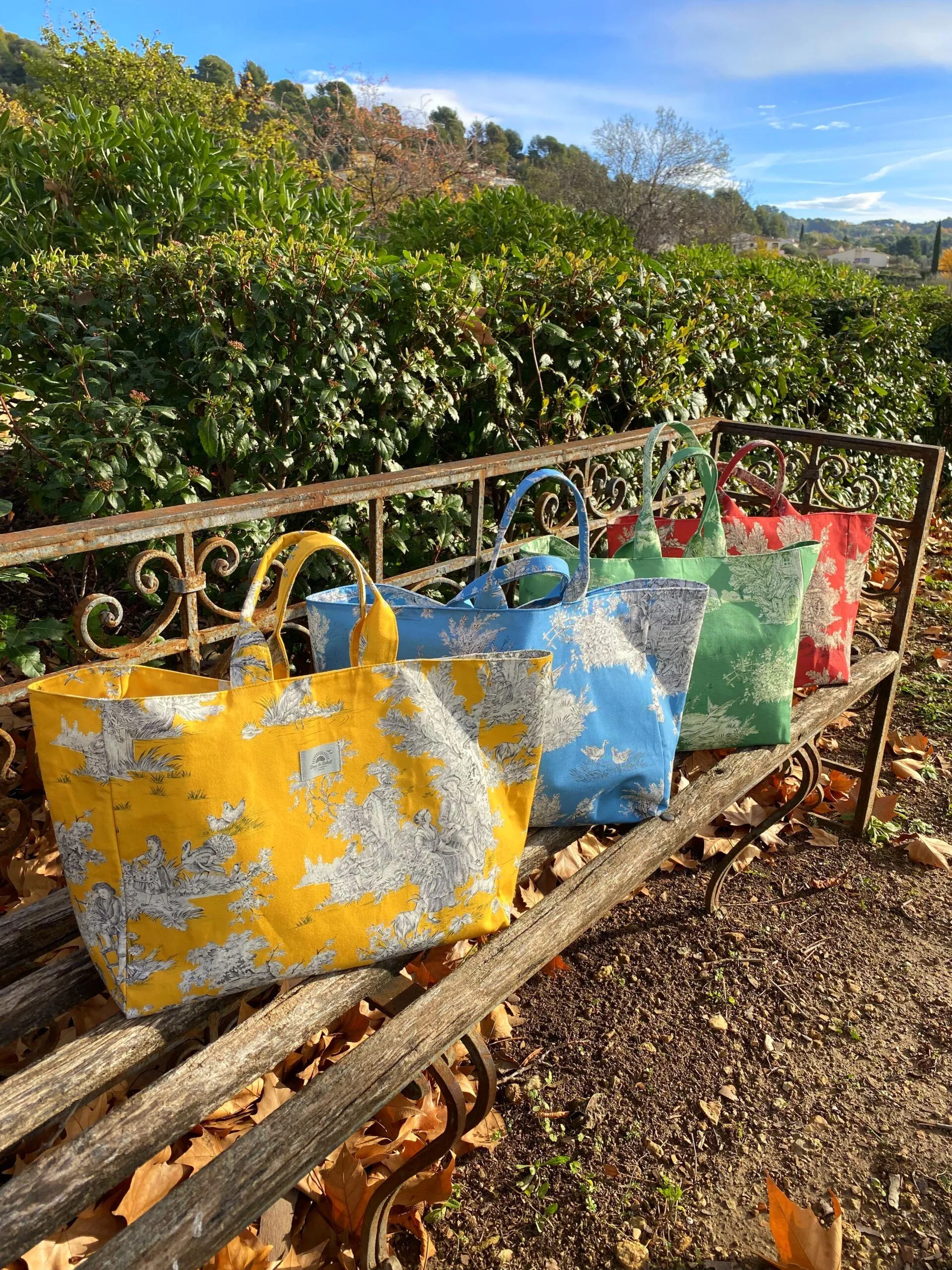 Tote Bag Pastorale red
