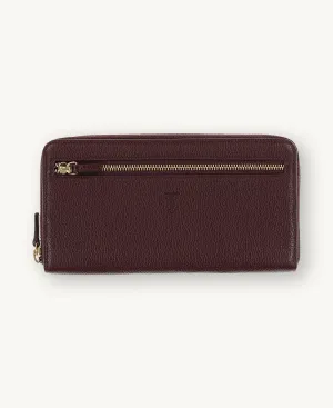 TRAVEL WALLET BURGUNDY