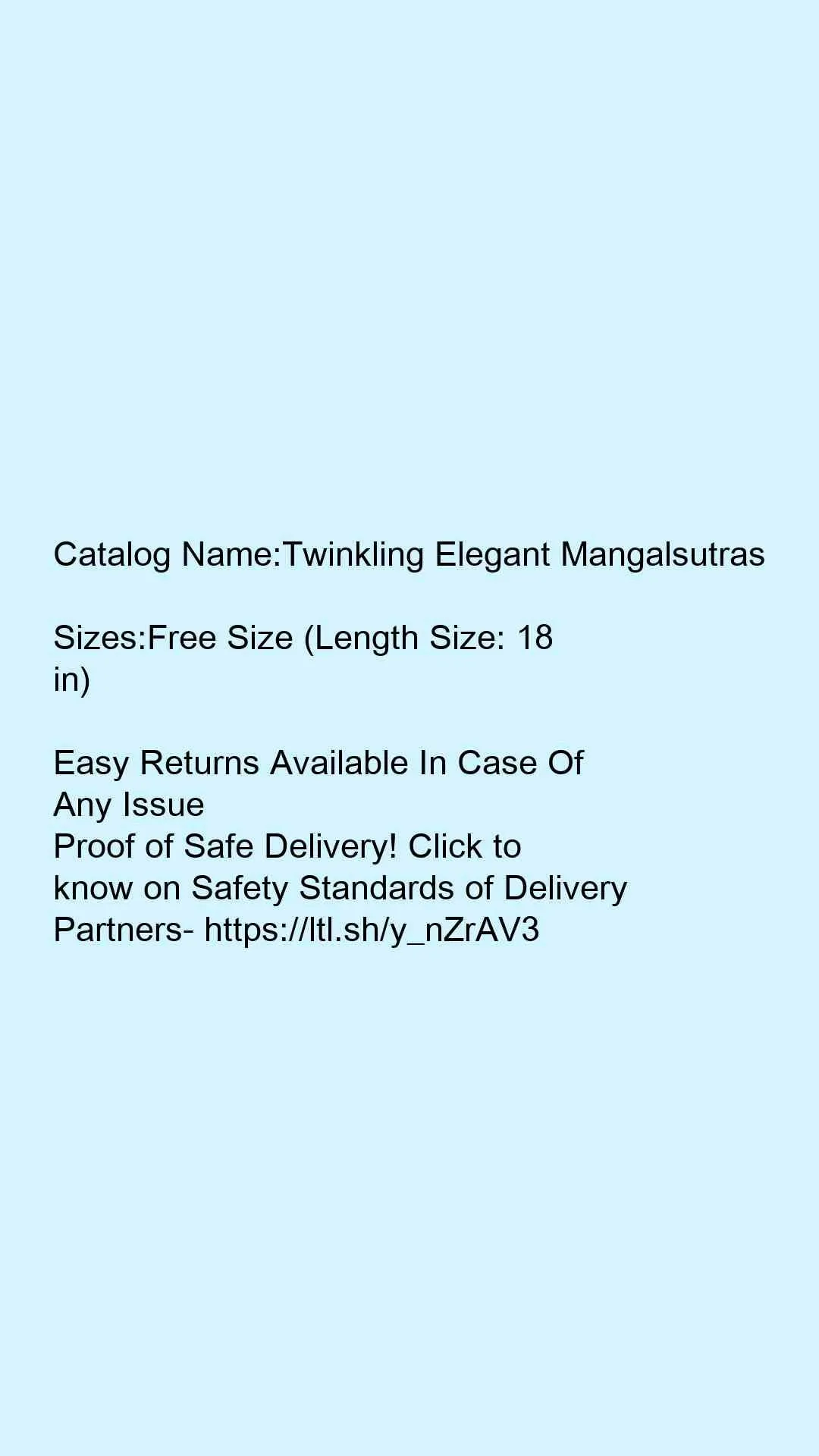 Twinkling Elegant Mangalsutras
