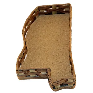 Unfilled Mississippi Shaped Basket Small (12"x7")