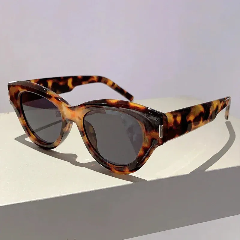 VAIGE Retro Multi-Colored Cat Eye Sunglasses - UV400 Jelly Frame Eyewear