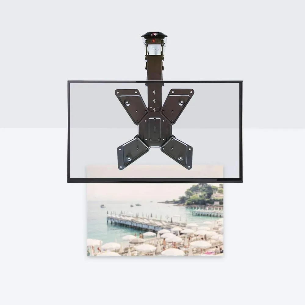 VIVO Electric Flip-Down 23"-55" TV Ceiling Mount w/ Remote Control, Black or White