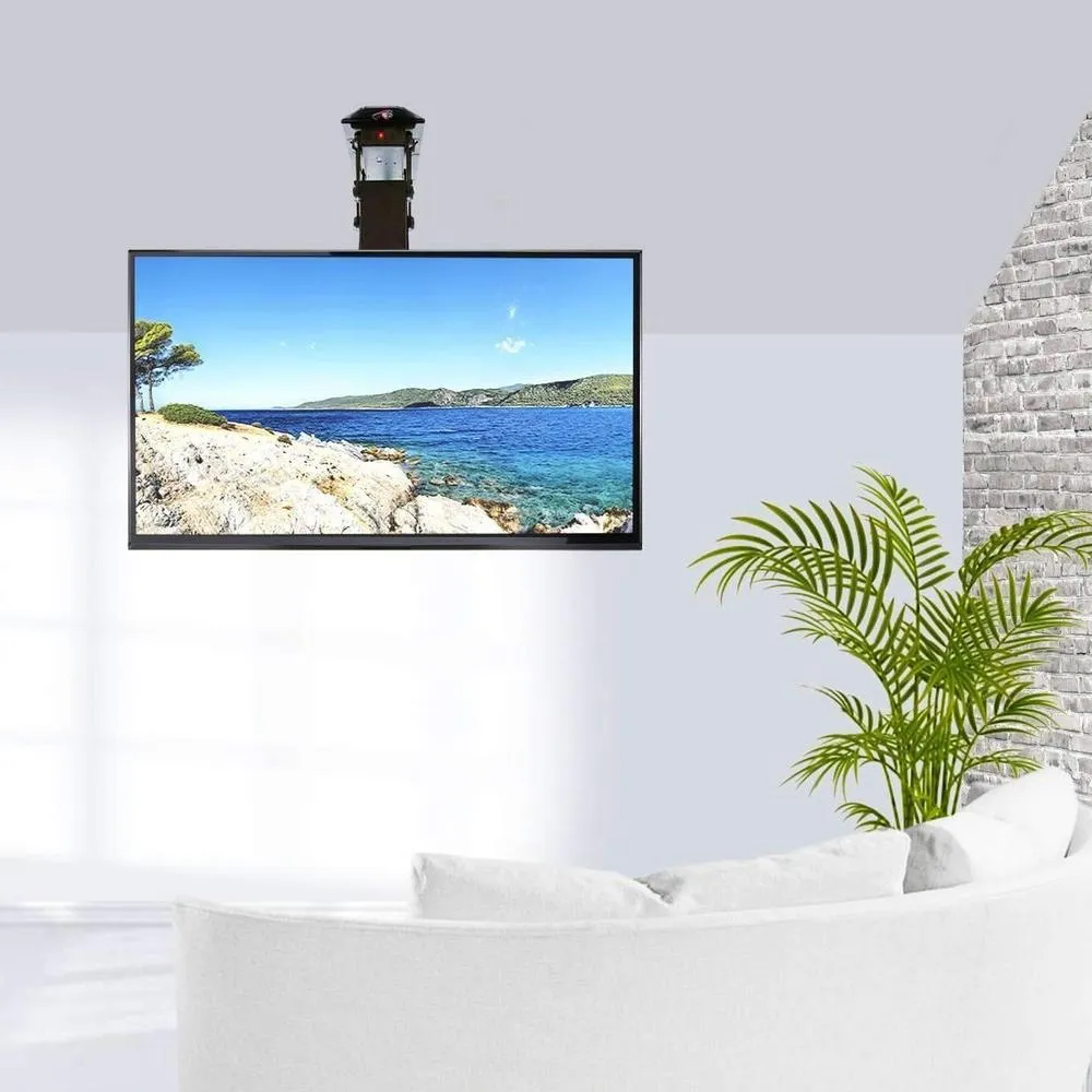VIVO Electric Flip-Down 23"-55" TV Ceiling Mount w/ Remote Control, Black or White