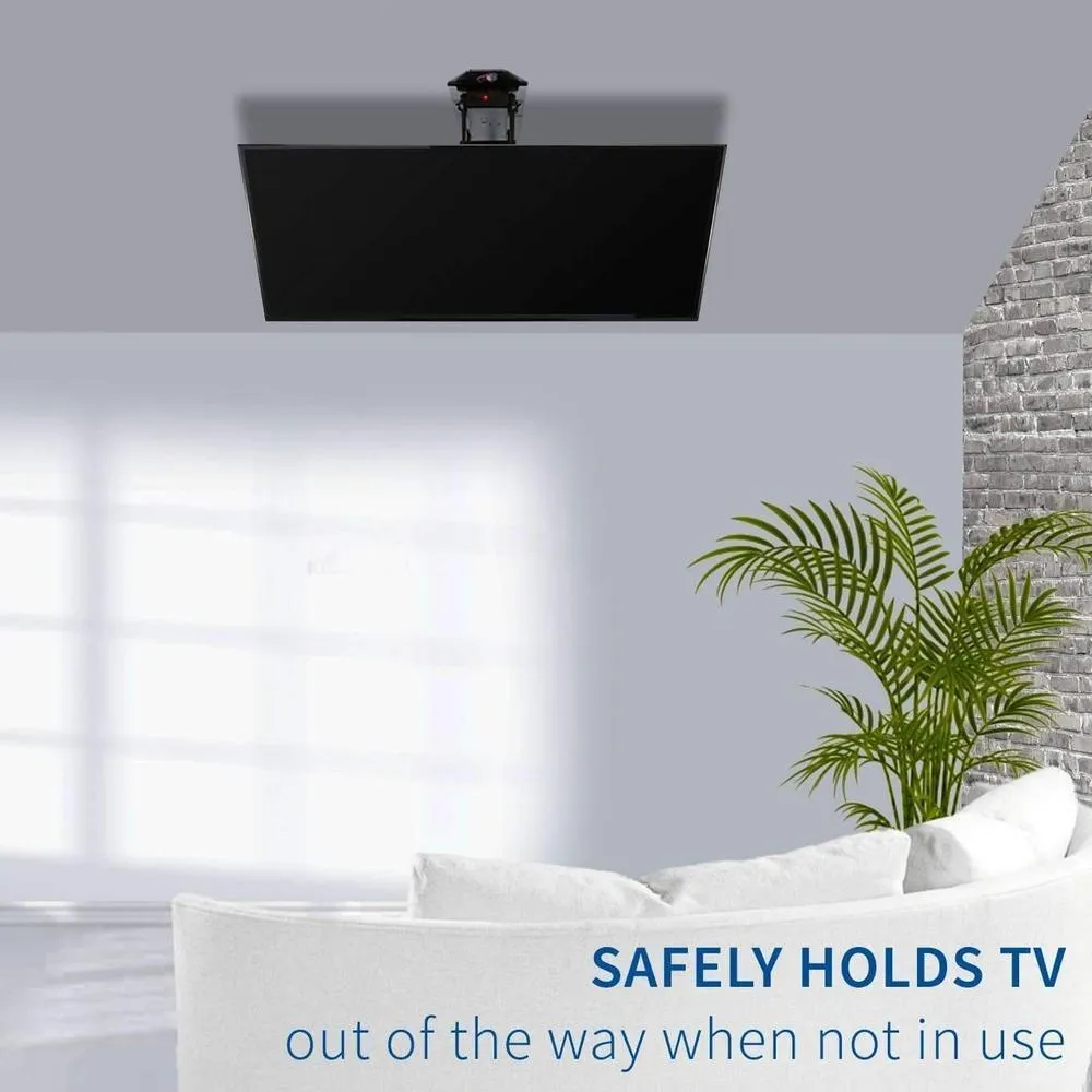 VIVO Electric Flip-Down 23"-55" TV Ceiling Mount w/ Remote Control, Black or White