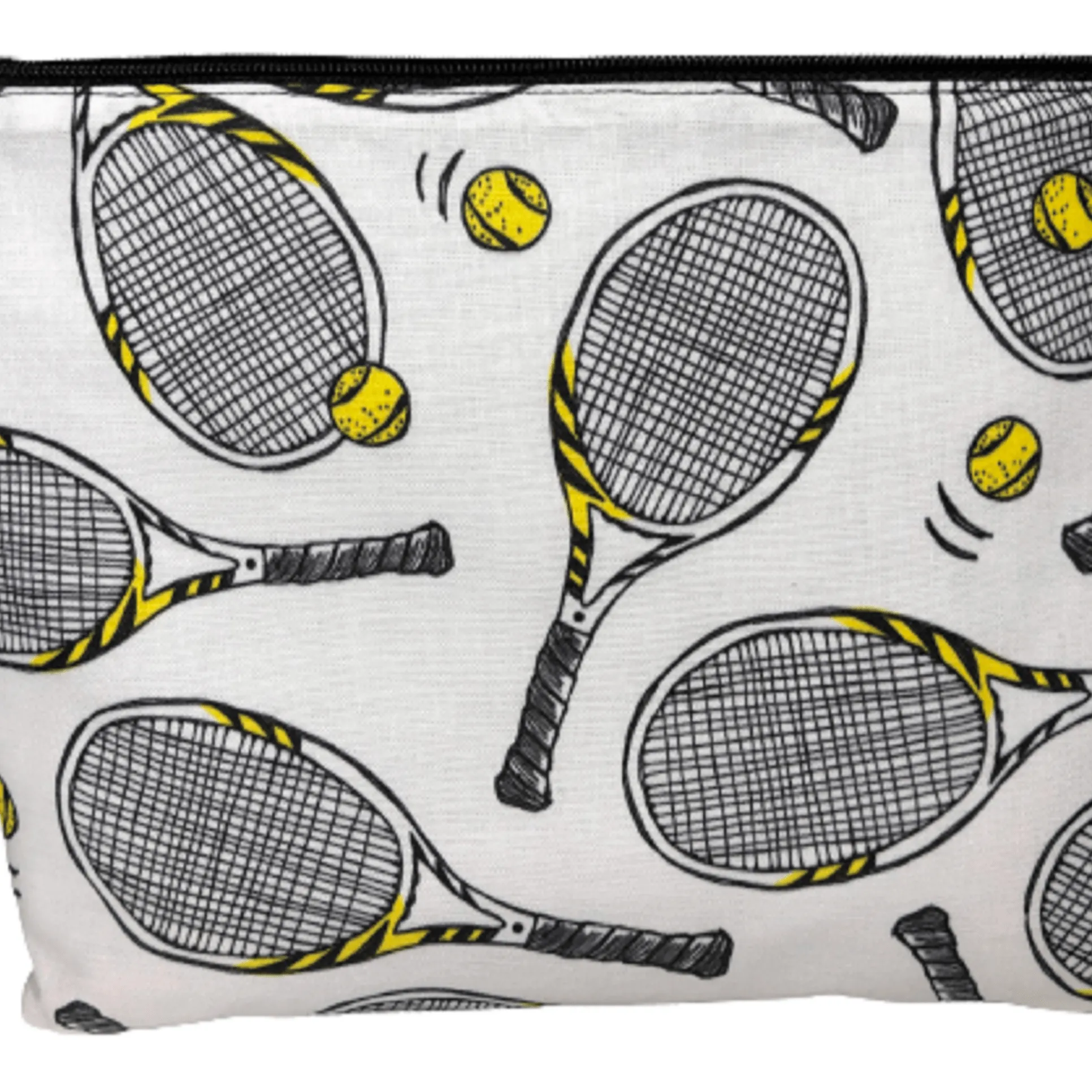 White Tennis Makeup Bags for Women