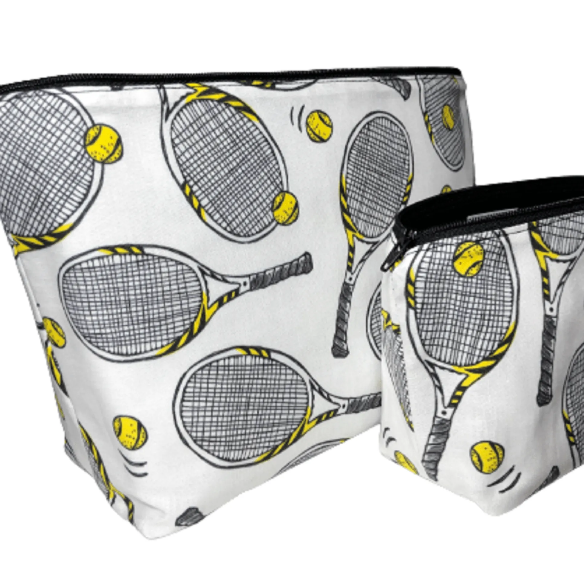 White Tennis Makeup Bags for Women