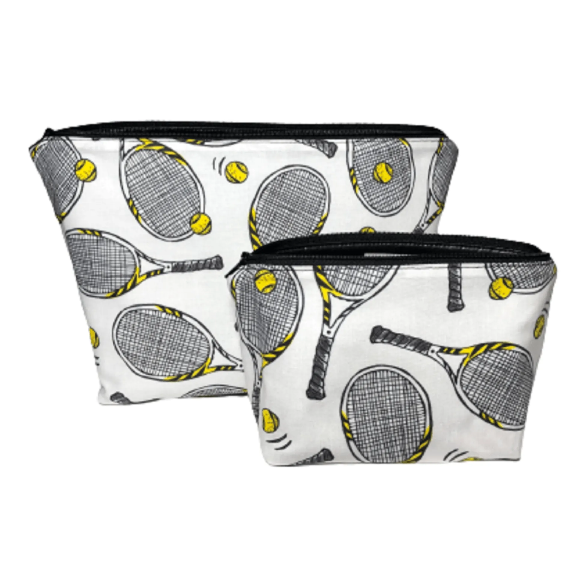 White Tennis Makeup Bags for Women