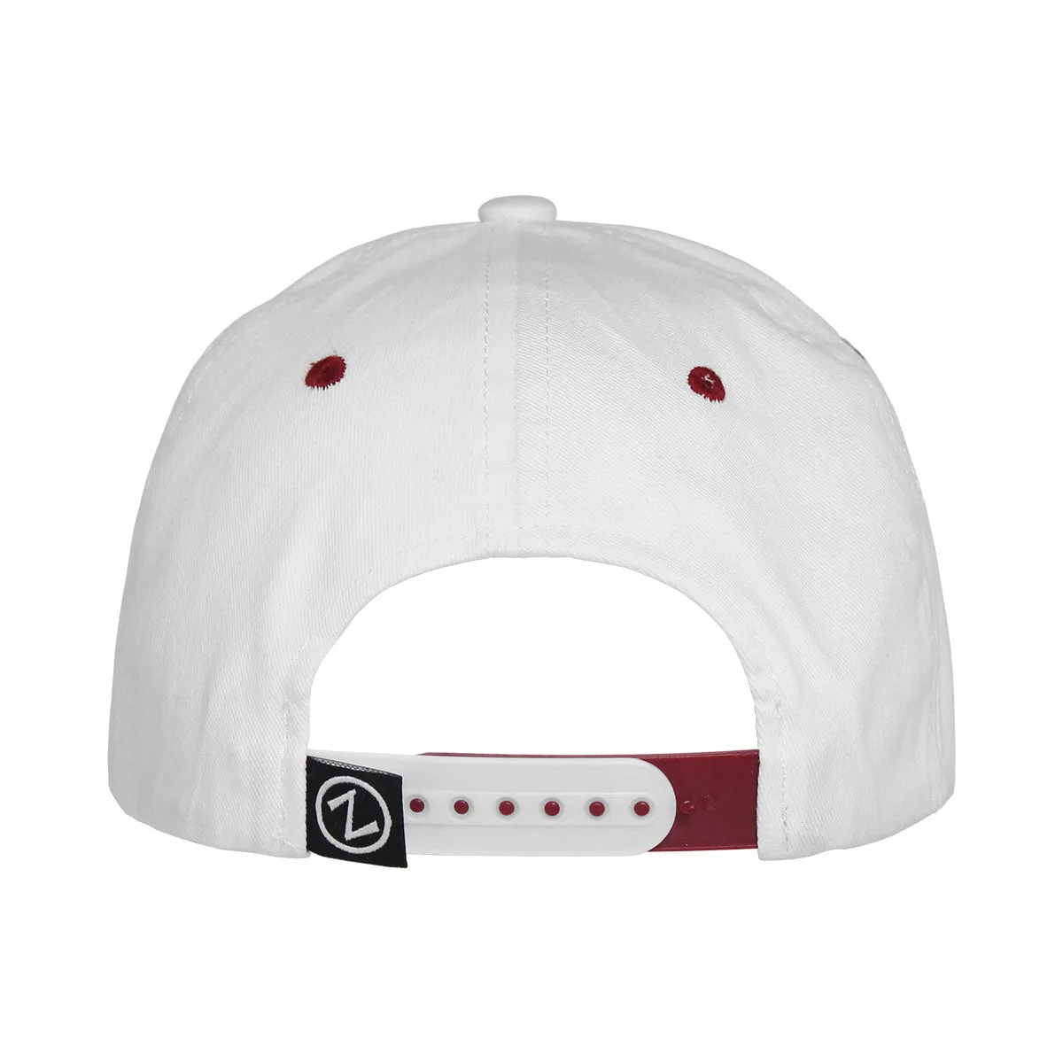 Zephyr Seminoles/Florida State Adjustable Twill Snapback Cap - White